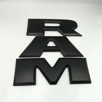 1 komplekts Auto tailgate 3D RAM Burtu, Logotipu, Emblēmu Aizmugurē, Bagāžnieka Nozīmīti, Uzlīmi, Par Dodge Ram 1500 2016 2017 2018