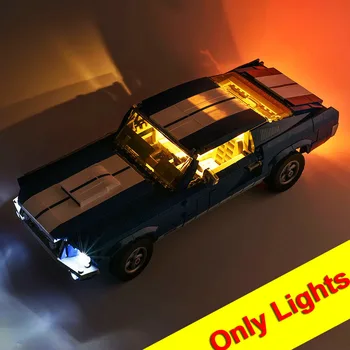 (tikai gaismas iekļautas)LED Light Up Komplekts Rotaļlieta 21047 Ford Mustang Apgaismojumu Compatile Ar 10265 11293