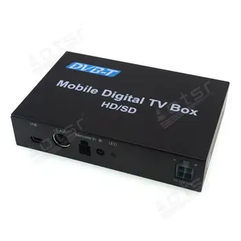 Aotsr Auto Digitālās TV DVB-T MPEG-4 Ciparu TV Uztvērējs Dual Uztvērējs Box Tuner Automašīnas