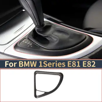 ABS Chrome/Oglekļa Automašīnu Centrālā Kontrolēt Pārnesumu Pārslēgšanas Sviru Rāmja Vāks Uzlīmes BMW 1 Sērija E81 E82 E87 07-2011 Auto Piederumi
