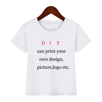 Bērniem Pielāgota Druka T Kreklu Bērnu Pasūtījuma Sava Dizaina T-krekls Zēniem un Meitenēm DIY Drēbes, Bērnu Vasaras Top Tshirt