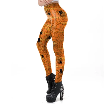 Jaunais Orange Zirnekļa Zeķbikses, Kostīmu Cosplay Halloween Kostīms Sieviešu Bikses Šausmu, Anime Darbības Apģērbu Jogas Bikses