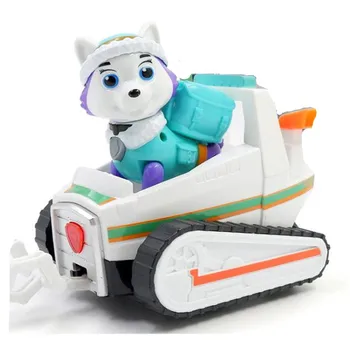 Jaunu Ķepu Patruļas Suni Anime Bērnu Rotaļlietu Kucēns Dzīvnieku Everest Transportlīdzeklis Ar Mūziku Rīcības Attēls Modelis Bērniem Ziemassvētku Dāvanas