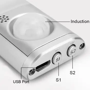 USB 160 LED Skapis Gaismas PIR Kustības Sensoru Gaismas Nakts Lampas Skapis ministru Kabineta Skapis Kāpnes, Virtuves, Guļamistabas Kabineta Apgaismojums