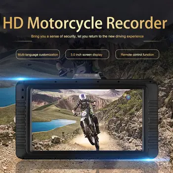 1080P Motociklu Nakts Redzamības Dashcam Kamera HD 3.0