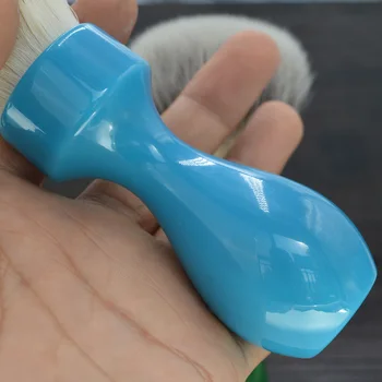 Dscosmetic 26mm super mīkstu sintētisko matu mezgli skūšanās otu ar zilu sveķu rīkoties, lai cilvēks mitrās skūšanās izmantot