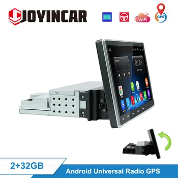10.1 collu 1din Android 9.1 Auto Multimediju Atskaņotājs, Grozāms Ekrāns Automašīnas Radio Stereo Audio MP5 Atskaņotāju, GPS Navigācija WiFi FM BT