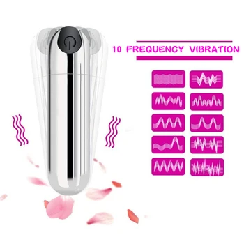 Bezvadu Tālvadības Bullet Vibrators G-spot Dzelksnis Klitora Stimulators 10 Ātrumu Anālais Dildo Vibratoru Pieaugušo Seksa Rotaļlietas Sieviete USB rotaļlietas