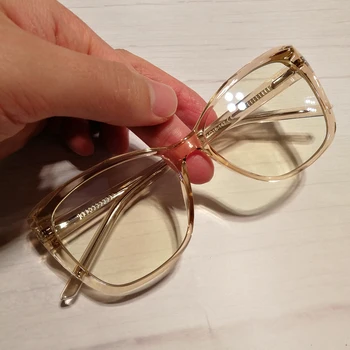 Ir 2021. Jaunu Modes Optisko Anti-zilās Brilles Rāmis Sievietēm Zīmola Luksusa Skaidrs Laukumā Brilles Sieviešu Briļļu Oculos Feminino