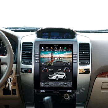 Android 9 4+128 Toyota Land Cruiser Prado/Lexus GX470 2002. - 2009. gads Carplay DSP Vertikālā Tesla Radio Auto Multimediju Atskaņotājs, GPS