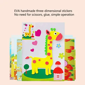 12 Dizainu/daudz 3D EVA Uzlīme DIY Karikatūra Dzīvnieku Puzzle Bērniem Bērni Vairāku modeļu Stilu Rotaļlietas Bērniem Dāvanu