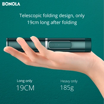 Bonola Portatīvo Integrētu Statīvu Selfie Stick Slēptās Tālruņa Turētājs Bluetooth Pogu Tālruņa Automātiskā laika slēdža Sviras Turētāju Tālruni