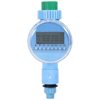 1x AC Dārza Ūdens Taimeris Automātiska Ūdens Taupīšanas Apūdeņošanas Kontrolieris LCD Ciparu Laistīšanas Taimeris MUMS Plug