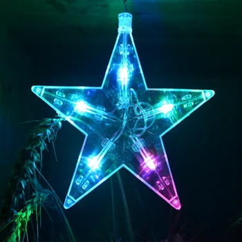 Moon Star LED Pasaku String Ziemassvētku Gaismas Ramadāna Apdare Svētku Gaismas Aizkaru, Spuldžu 220v Kāzu LED Gaismas Āra Dekoru