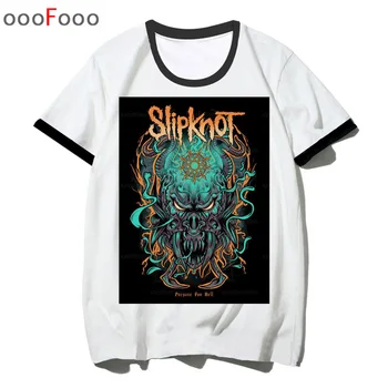 Slipknot T krekls, t-veida Krekli 2019 Karstā T-kreklu apdruka Rock Punk Rock Grupa Punk Gadījuma top Streetwear Tshirt Vasaras hip hop
