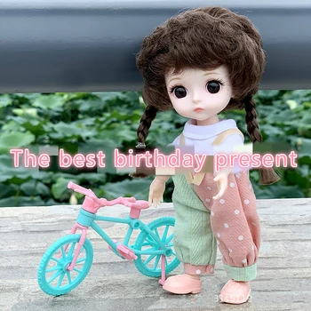 Simulācijas Princese 1/6 16cm Saģērbt Lelle BJD Lelles Modes Meitene Rotaļlietas Grims Saģērbt Cute Lelle Dzimšanas dienas Dāvana Bērniem