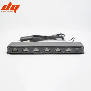 Jaunas Auto Universālā Daudzfunkciju Aizmugurējā Sēdekļa Spilvens 5V 3A 4 Portu USB Lādētājs Ātrā Uzlāde ar HDMI un Audio Pieslēgvietu, Auto Maksas