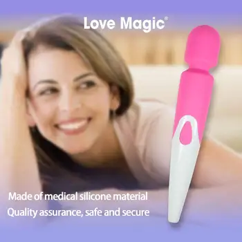Premium Kvalitātes Sieviešu Masturbācija Massager Av Vibrators 10 Ātrumu Mainīgas Frekvences Ūdensizturīgs Silikona Ir Milzīgs Pieaugušo Produkti