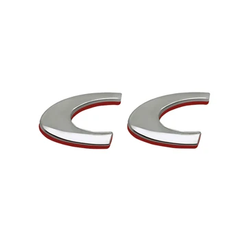 Car Styling, 3D metāla CC Emblēmu Automobiļa Bagāžnieka Aizmugures Apdare Uzlīme par Peugeot 206 205 207 208 308 306 106 407 508 3008 5008