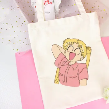 Anime Sailor Moon Gudrs Kaķis Drukāt Plecu Somas Harajuku Skaista Somiņa Jaunajā Vogue Messenger Bag Lielu Ulzzang Sieviešu Soma, Maciņš