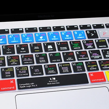 Logic Pro X Īsceļi Silikona Tastatūra Segums Ādas MacBook Jaunākās Air 13