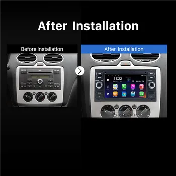 Seicane 2005. gada Ford Fiesta Veidlapa 7 collu Android 9.0 HD Touchscreen, Bluetooth, GPS Auto Radio IPS AUX atbalsta Carplay RDS WIFI