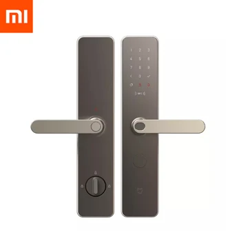 Sākotnējā Xiaomi Mijia Gudrs Durvju slēdzenes Smart Lock pirkstu Nospiedumu Paroli NFC Bluetooth Atslēgt Atklāt Signālu Darbs Mi Mājās App Kontroles