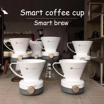 Automātiska kafijas filtru turētājs, atkārtoti kafijas filtru dripper pilienu kafijas grozā saldu garšu kafijas piederumi