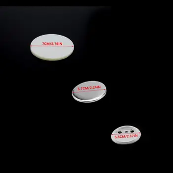1000pcs 58mm DIY Tukšu Pin Žetons Pogu Daļas Izejvielas Pro Pogu Maker Vairumtirdzniecības Atkārtoti izturīga pogu nozīmītes