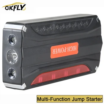 GKFLY Auto Lēkt Starter 12V Auto Starta Akumulators Palaišanas Ierīces Lēkt Starteri Startera Vadiem Power Bank Automašīnas Akumulatoru Lādētājs