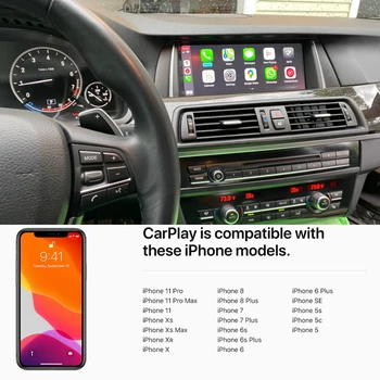 Bezvadu Apple CarPlay Android Auto Dekoders BMW Mini Cooper F54 F55 F56 F60-2018 NBT Sistēmas Ekrāns, Atbalsta Aizmugurējo Kameru
