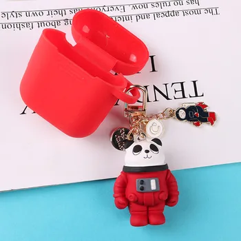 Karikatūra Astronauts Keychain Personības Panda Suns Gudrs Keyring Telpas Robots Boy Soma Atslēgu Ķēdes, Dāvanu, Rotājumu Piekariņi Keyfob