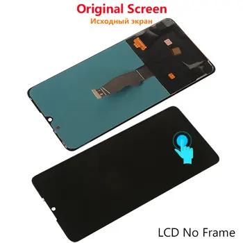 Pirkstu nospiedumu Displejs Huawei P30 LCD skārienjutīgais Ekrāns Ar Rāmi Nomaiņa LCD Huawei P 30 P30 Displejs Digitizer Ekrāna 6.1