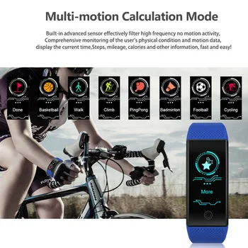 QW18 Smart Aproce IP68 Ūdensnecaurlaidīga Smartband, Sirdsdarbības, Miega Monitors Sporta Passometer Fitnesa Tracker Bluetooth Smartwatch