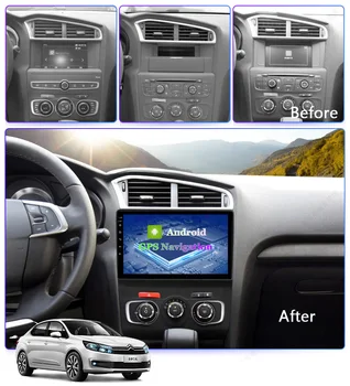Auto Multimedia Player Android 9.0 8Core 4G+64G CarPlay DSP GPS Radio Citroen C4 C4L DS4 2010-2018
