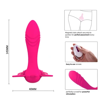Bezvadu Tālvadības Valkājamas Tauriņš Vibrators, Dildo Sieviešu G Spot Klitora Stimulators Valkājamas Pieaugušo Pāris Seksa rotaļlietas