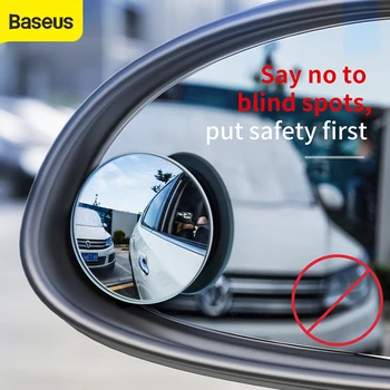 Baseus 2gab Auto Izliekta Spoguļa Blind Spot Atpakaļskata Spogulis 360 Grādu Platleņķa Transportlīdzekļa Autostāvvieta Pilnu Skatu, bez apmales Auto Spoguļi