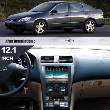 Tesla Stils Android 9 ekrāna Auto Multimedia Player Honda Accord 7 2003-2007 auto GPS Navigācija Audio Radio stereo galvas vienības