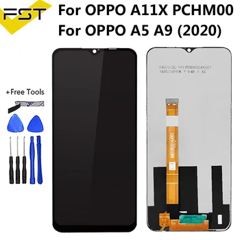LCD Ekrāns Oppo A11x / A9 (līdz 2020. gadam) CPH1937 CPH1939 LCD Displejs, Touch Screen Montāža Ar Rāmi OPPO A5 