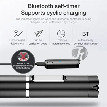 2020 Jaunu Bezvadu Bluetooth Selfie Nūju Statīvs Pagarināt Statīvs Monopod iPhone 11Pro Max X Xiaomi Huawei, Samsung