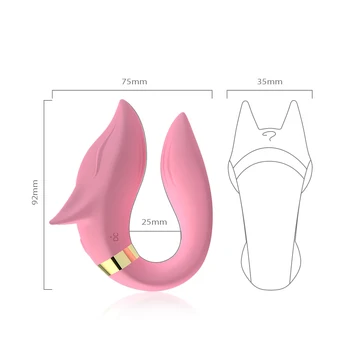 Dubultā galvas U Tips 9 Ātrumu Vibratori Sievietēm Vagian USB Lādējamu G Spot Klitora Vibrador Seksa Rotaļlietas Pāris Masturbator