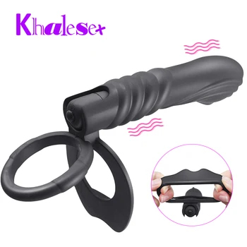Khalesex Gredzens Ar Klitora G Spot Vibrators, Dildo Sievietēm Pieaugušo Seksa Rotaļlietu Stimulators Maksts Massager Sieviešu Masturbator Produktu