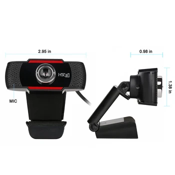 Mini Kameras USB WebCam Webcam HD 12M Pixels PC Kamera Ar Absorbcijas Mikrofons MIC Skype Android TV Grozāms Datoru