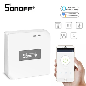 Sonoff Wifi Slēdzis Bezvadu RF Tilta ZigBee Slēdzis DIY Taimeris Smart Home Palīgs Darbā Ar Alexa Amazon, Google Home