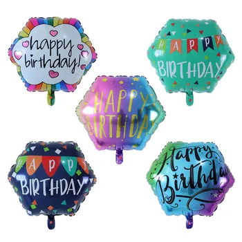 5gab 22inch krāsains Dimanta happy birthday Balonu drukāšanas gaisa Balonu, Kāzas, bērnu dušas 1st birthday Party Rotājumi Globos