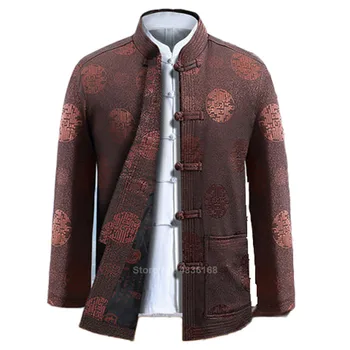 Tang Uzvalks Tradicionālā Ķīniešu Apģērbi Vīriešiem Pilna Piedurknēm 2020 Ziņas Kung Fu Apģērbu Jauno Gadu Drēbes, Vintage Puse Vīriešu Jaka