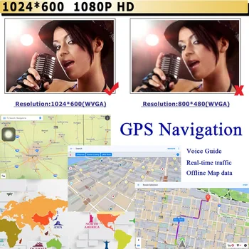 2 din Android 7.1.2 GPS Navigācija 7 collu Touch Screen Auto Stereo Octa Core 1.6 GHz 2GB+16GB Auto Radio (FM/AM/RDS) Spogulis Saites