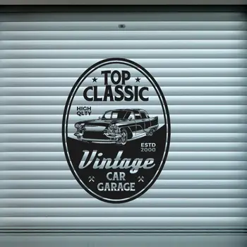 Top Klasika Vintage Automašīnu Garāžas Sienas Uzlīmes Decal Auto Darbnīca, Auto Remonts, Sienu Mākslas Apdare A00963