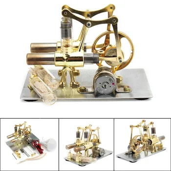 Atlikums Stirling motors miniatūra tvaika enerģijas tehnoloģiju zinātniskā enerģijas ražošanas eksperimentālās rotaļlietas