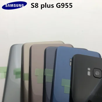 Sākotnējā Pilnā Mājokļu Gadījumā Aizmugurējo Vāciņu+Priekšējā Ekrāna Stikla Lēcu +Vidū Rāmja Daļa, Lai Samsung Galaxy S8 Malas Plus G955 G955F